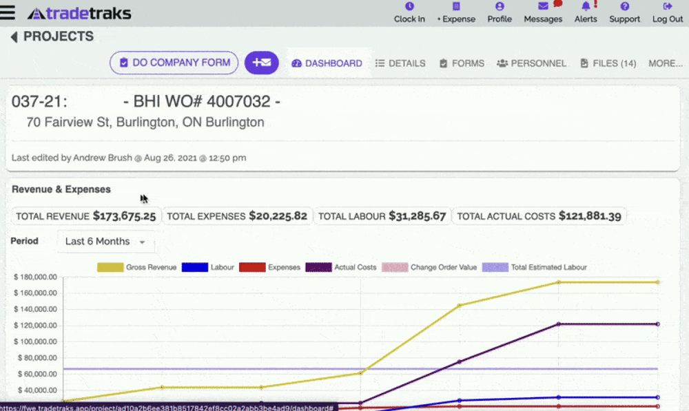 TradeTraks FinsTrak Job Cost Tracking